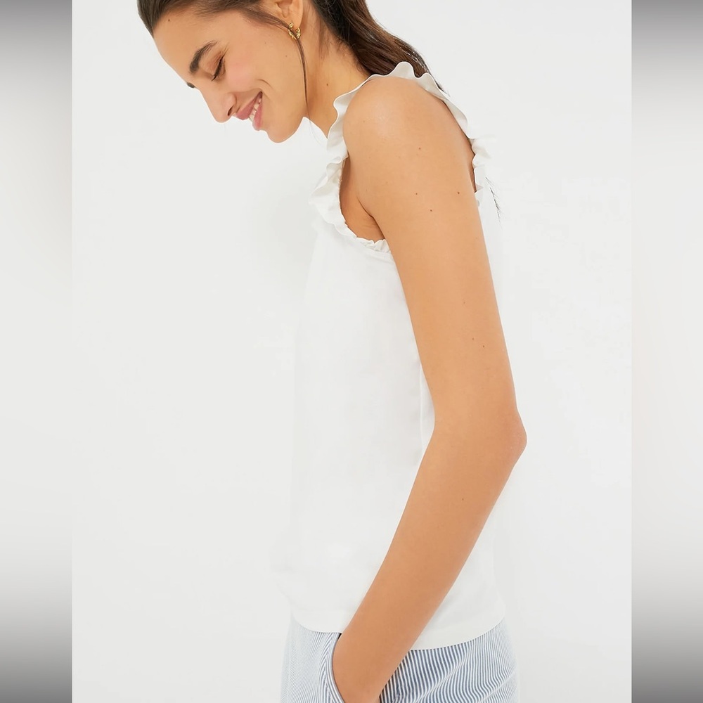 TNUCK SPORT
White Ruffle Lea Tank - Picture 4 of 12